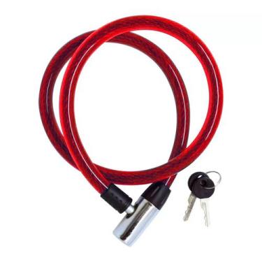 Imagem de Trava De Segurança Cadeado P/ Bicicleta 14x800mm Com Chaves  - NAVY+PR