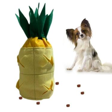 Imagem de Brinquedo De Pelúcia Para Cachorro Enriquecimento Ambiental com Apito 
