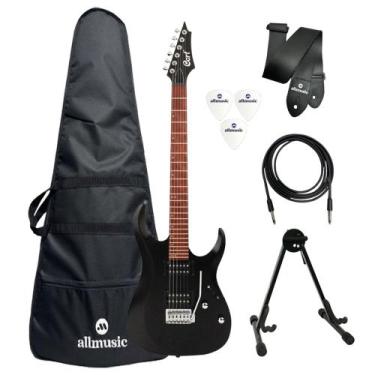 Imagem de Kit Guitarra Cort X100 OPBK + Capa + Suporte + Acessórios