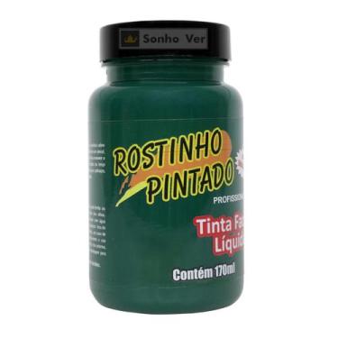 Imagem de Tinta Líquida Facial Rostinho Pintado 170ml GRANDE, Verde
