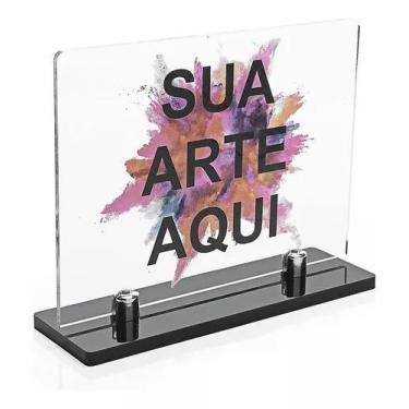 Imagem de Troféu de Acrílico Personalizado - Placa de Homenagem 20x10 cm em Cor 