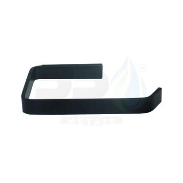 Imagem de Papeleira Quadrada Porta Papel Higiênico PRETO FOSCO Cód. 3760 - Malu 