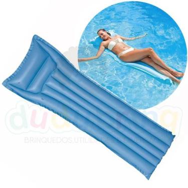 Imagem de Boia Colchão Bronzeador Piscina Praia 1,83m X 69cm Azul - Bestway