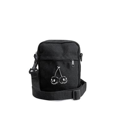 Imagem de Shoulder Bag Cereja Caveira Transversal Unisex Mini Masculina e Femini