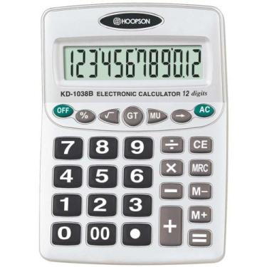 Imagem de Calculadora de Mesa 12 Dígitos a Pilha - Hoopson