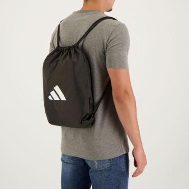 Imagem de Bolsa de Ginástica Adidas Tiro Preta e Branca, Único