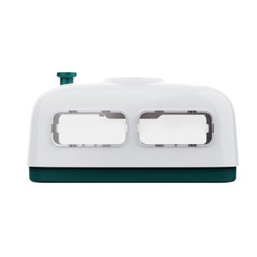 Imagem de Baoblaze Incubadora manual de ovos, incubadora leve para ovos de aves, 8 incubadoras para ovos de codorna, frango, Branco Verde