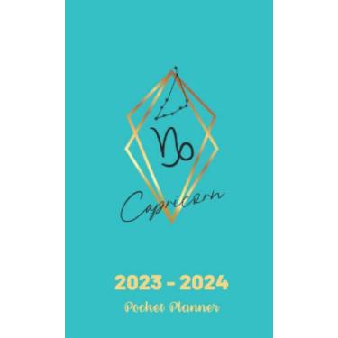 Imagem de 2023-2024 Capricorn Monthly Pocket Planner/ 2 Year Monthly Pocket Planner for Purse or Bag: 2023-2024 Zodiac Pocket Calendar/ 2023-2024 Pocket Calendar for Planning, Scheduling and Organizing