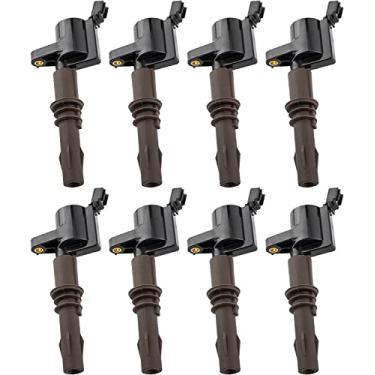 Imagem de YMAUGP Conjunto de 8 bobinas de ignição de bota DG521 compatível com Ford F150 F250 F350 Expedição Super Duty para Lincoln Navigator para Mercury 4.6L 5.4L V8 Substituição para 8L3Z-12029-A C1659