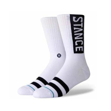 Imagem de Meia stance masculina og c154b original, Branco, G