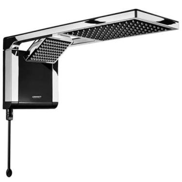 Imagem de Chuveiro Lorenzetti Acqua Duo Preto e Cromo 5500w 110v, 5500W