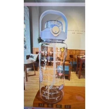 Imagem de Garrafa De Água ou Suco 2L Com Canudo Squeeze Academia Top - home in b