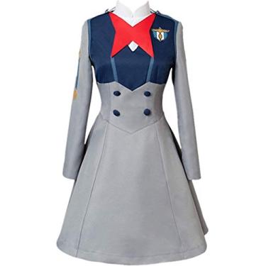 Imagem de Darling in The FRANXX Code 015 Cosplay Ichigo Cosplay Fantasia Uniforme Escolar Fantasia de Halloween Conjunto Completo, Fantasias, M
