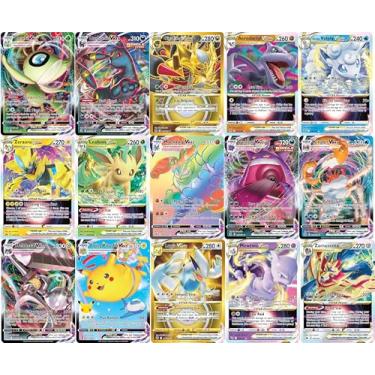 Imagem de 5 Pokemon Card VMAX/VSTAR Bundle - X2 VSTAR - X2 VMAX - X1 Secret Rare - No Duplicates