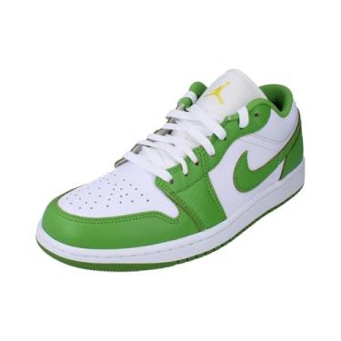 Imagem de Tênis masculino Air Jordan 1 Low, Branco/clorofila, 45