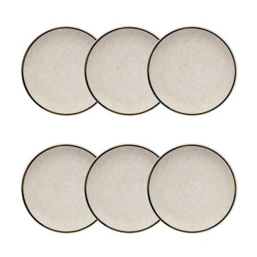 Imagem de Conjunto de Pratos de Sobremesa 06 Peças Unni Brisa Oxford
