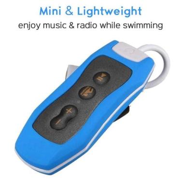 Imagem de MP3 Player Impermeável IPX8 com Rádio FM - Ideal para Natação, Esporte