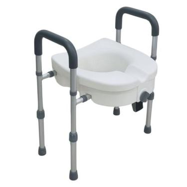 Imagem de Assento Sanitario Elevado com Barra de Apoio Lateral Pro18 - HEALTH CL