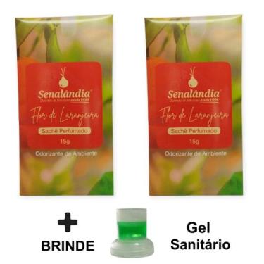 Imagem de 2 Sachê Perfumado Gaveta Armário Cheirinho de Flor Laranjeira Roupa La