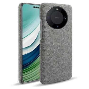 Imagem de Capa para Huawei Mate 60,Capa desenhada em lona,Case Protetora Ultrafina com Empunhadura Macia,Design em Tecido Antichoque e Antiarranhões-Gray