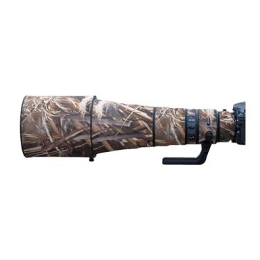 Imagem de Capa de lente para Nikon AF-S 600 mm F/4 E VR camuflagem capa de proteção para lente de câmera (cor #camuflagem de grama murcha - à prova d'água) capa de chuva
