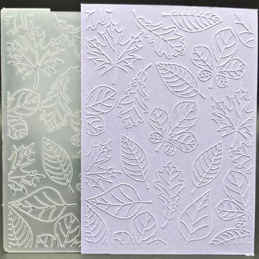 Imagem de Pasta de plástico em relevo tamanho A6 folha padrão veia papel artesanato plástico texturizado impressões para fazer cartões scrapbooking
