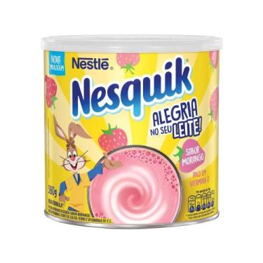 Imagem de Achocolatado em Pó Nescau Nesquik Morango - Lata 380g, 380g