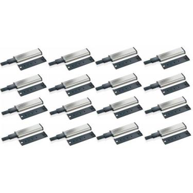 Imagem de 16 Pulsador Tip-on Fecho Toque Magnético Metálico Porta Gaveta Móveis 