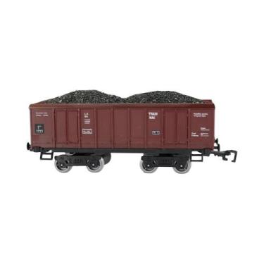 Imagem de Trem RC de 4cm - Pista de Transporte de Carga com Acessórios DIY, Cami
