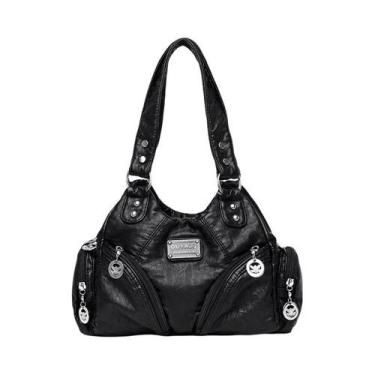 Imagem de Bolsa de Ombro Feminina de Luxo - Grande Capacidade, Multi Bolsos e Es