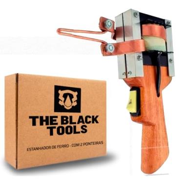 Imagem de Ferro De Solda Estanhador Profissional Pistola Madeira Envernizada 750W 220V The Black Tools