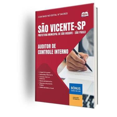 Imagem de Apostila Prefeitura São Vicente Sp 2025 Auditor Controle - Apostilas O