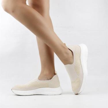 Imagem de Tênis Slip On Tricot - USAFLEX, Nude, 37