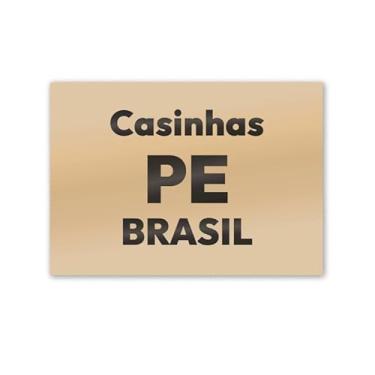 Imagem de Imã de Geladeira Casinhas Pernambuco MDF 8x5 para Lembrete