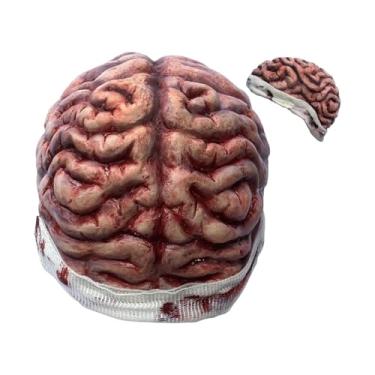 Imagem de Gorro De Cérebro - Chapéu De Fantasia | Acessório de Fantasia Design 3D Horror para Adultos Mulheres Adereço Foto Cômico Palco Festival Aniversário Casa Assombrada
