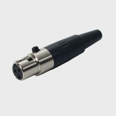 Imagem de Plug Conector Mini Xlr Fêmea 3 Pinos Turbo