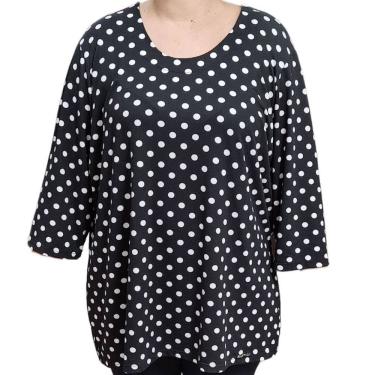 Imagem de Blusa Feminina Manga 3/4 Bolinhas Raio de luz