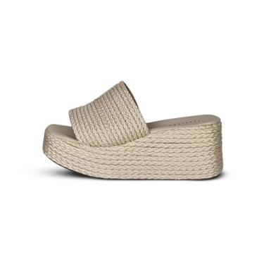Imagem de Tamanco Plataforma Feminino Corda Bege - Joana - Jessica Leal Shoes, B