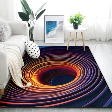 Imagem de Tapete listrado geométrico listrado arco-íris geometria moderna tapete de área 2x3 abstrato moderno listrado tapete de chão para quarto e sala de estar