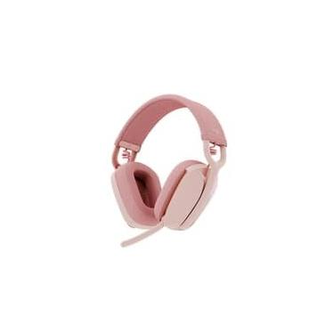 Imagem de Headset Sem Fio Logitech Zone Vibe 100, Drivers 40 mm, USB, Bluetooth, PC, Mobile, Rosa - 981-001223