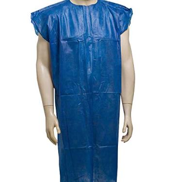 Imagem de Avental Descartável TNT Azul sem Manga 10un Ana Dona