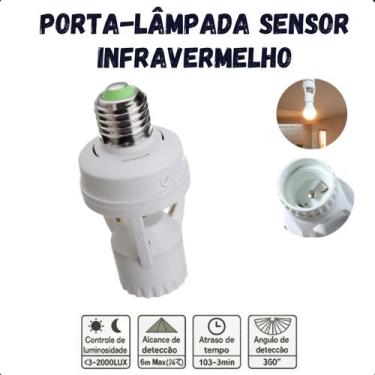 Imagem de Sensor de Presença E27 com Fotocélula para Lâmpadas de Baixo Consumo e