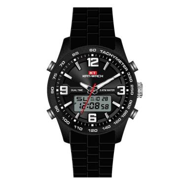 Imagem de Relógio Masculino Kat-Wach Anadigi Kt1206 Preto