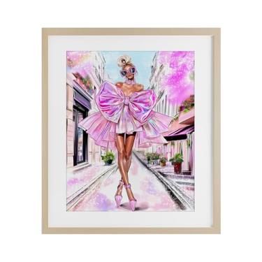 Imagem de Stupell Industries Impressão emoldurada Fashionista in Big City Birch Under Glass por Jess Stempel, 40,6 x 33,5 cm