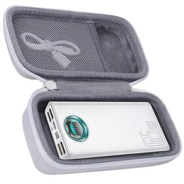 Imagem de co2CREA Estojo rígido de viagem para Baseus Power Bank 30000mAh 65W carregador portátil para laptop carregador de bateria de carregamento rápido, apenas capa