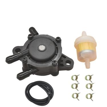 Imagem de Bomba de combustível a vácuo com filtro de combustível para Kohler 17HP-25 HP Briggs and Stratton motor pequeno cortador de grama trator Honda Yamaha para John Deere 808492 808656