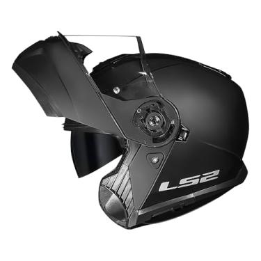 Imagem de Capacete Escamoteável Ls2 Strobe Ii Ff908 Monocolor Fosco - Preto Fosco - Monocolor - 56