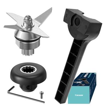 Imagem de Lâmina de substituição para Vitamix, kit de ferramentas de soquete de unidade de montagem de lâmina úmida do liquidificador para Vitamix, compatível com liquidificador série 5200 recipientes de 1,8 g