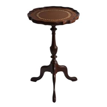 Imagem de Mesa lateral minimalista dourada estilo retrô mesa redonda sofá lateral sala de estar canto quarto armazenamento