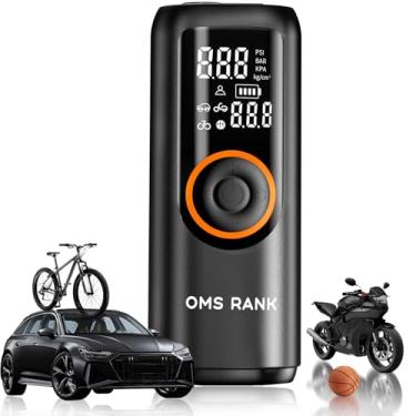 Imagem de Compressor de ar portátil para pneu inflador, 160 PSI, bateria de 7800 mAh, medidor digital, desligamento automático